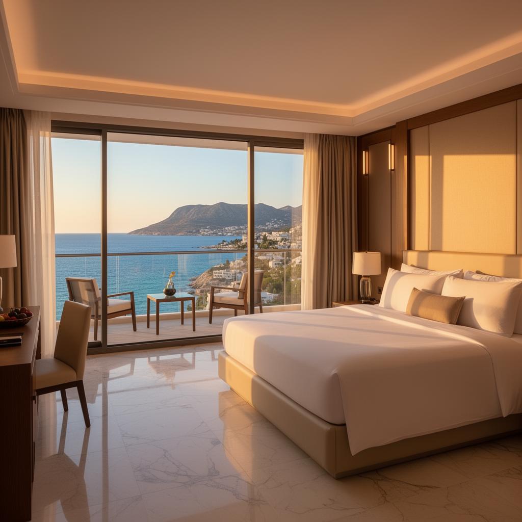 Luxury suite overlooking the sea